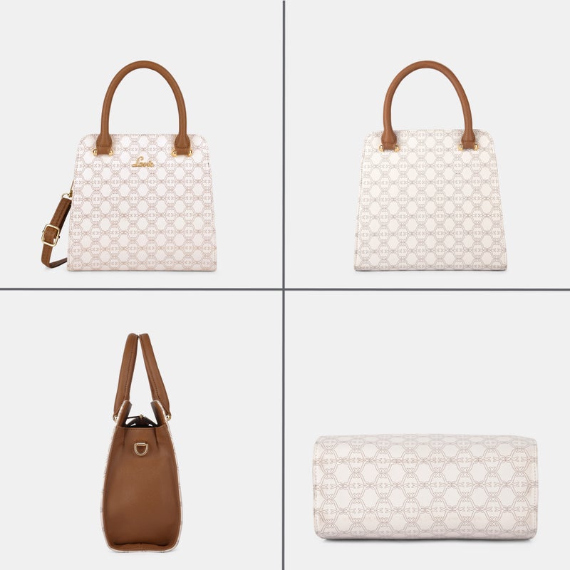 Lavie Women's Mono Ushawu Small Satchel Handbag (White) - Image 4