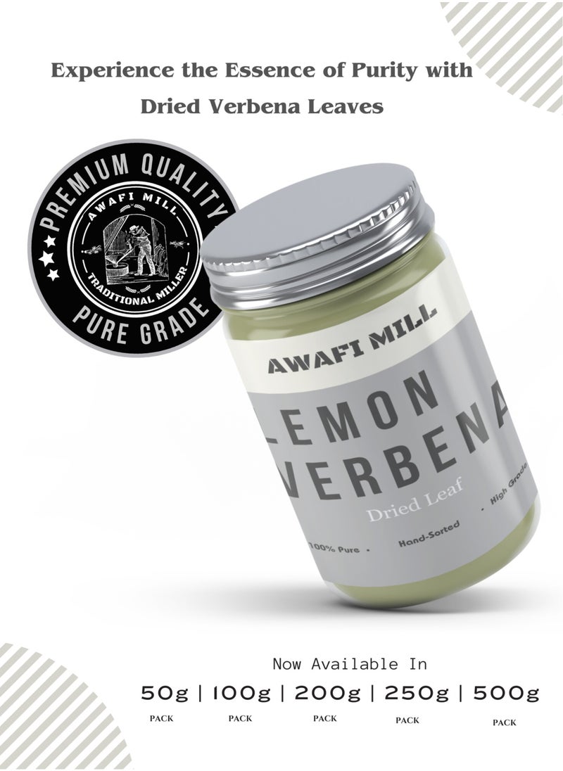 Awafi Mill Exquisite Pure Greek Dried Verbena Leaves | Handpicked Naturally Dried | Aloysia Citrodora | Dried Vervain Leaves | Greek Organic Lemon Verbena  - Image 4