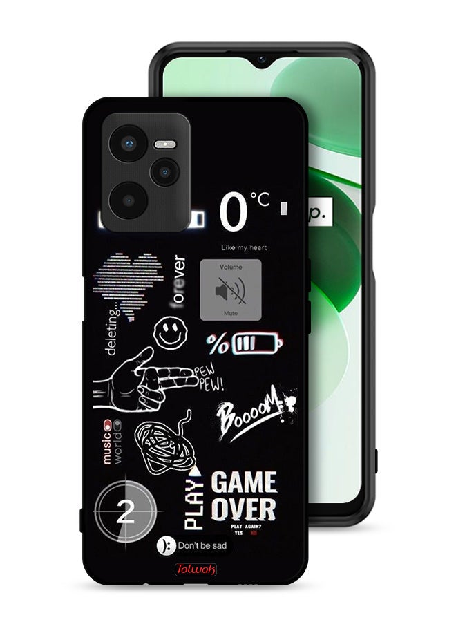 Tolwak Realme C35 Protective Case Cover Game Over Pew Pew - Image 1