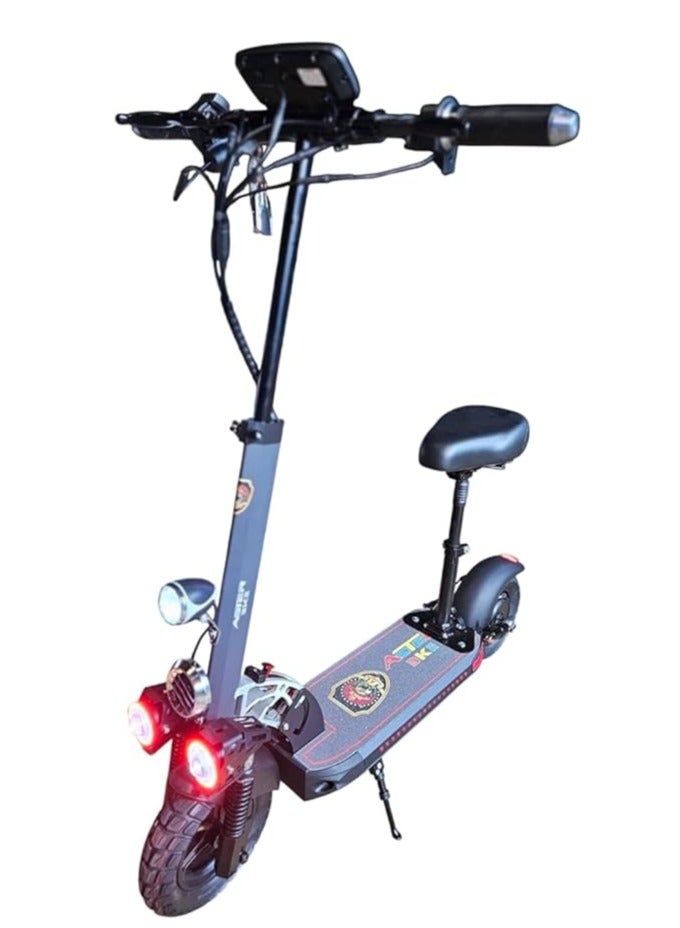 شارد سكوتر كهربائي E10 موديل 2024 - محرك 2000 واط، بطارية 48 فولت 13 أمبير/ساعة، شاشة رقمية، مكبر صوت بلوتوث، مقعد قابل للإزالة، تصميم قابل للطي، ألوان متعددة - Image 2