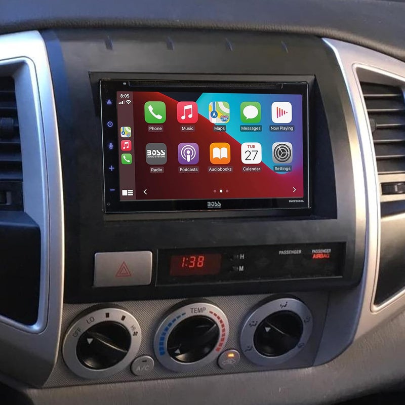 Scosche TA2053BKB Double DIN Radio Install Dash Kit Compatible with Select 2005-2008 Toyota Tacoma - Image 5
