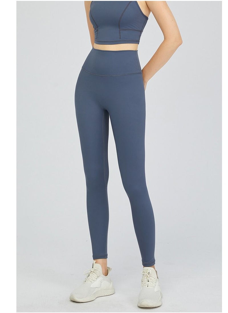 Loquat - Solid Stretch Yogo Pants Grey - Image 1