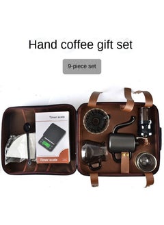 Generic V60 Coffee Travel Set-Include Coffee Scale Glass Dripper, Manual Grinder, Pour Over Kettle, Paper Filters, Double Wall Mug for Camping Personal Bar Coffee Maker (8 in 1 Coffee Makers)  - Image 2