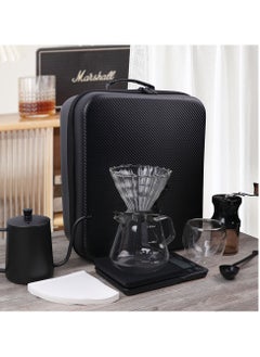 Generic V60 Coffee Travel Set-Include Coffee Scale Glass Dripper, Manual Grinder, Pour Over Kettle, Paper Filters, Double Wall Mug for Camping Personal Bar Coffee Maker (8 in 1 Coffee Makers)  - Image 5