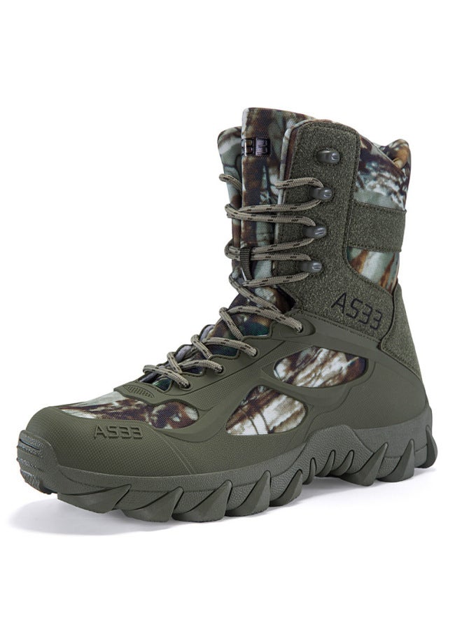 New Large Size Men's High-top Outdoor Non-slip Wear-resistant  And Mountaineering Training Tactical Boots Desert Boots