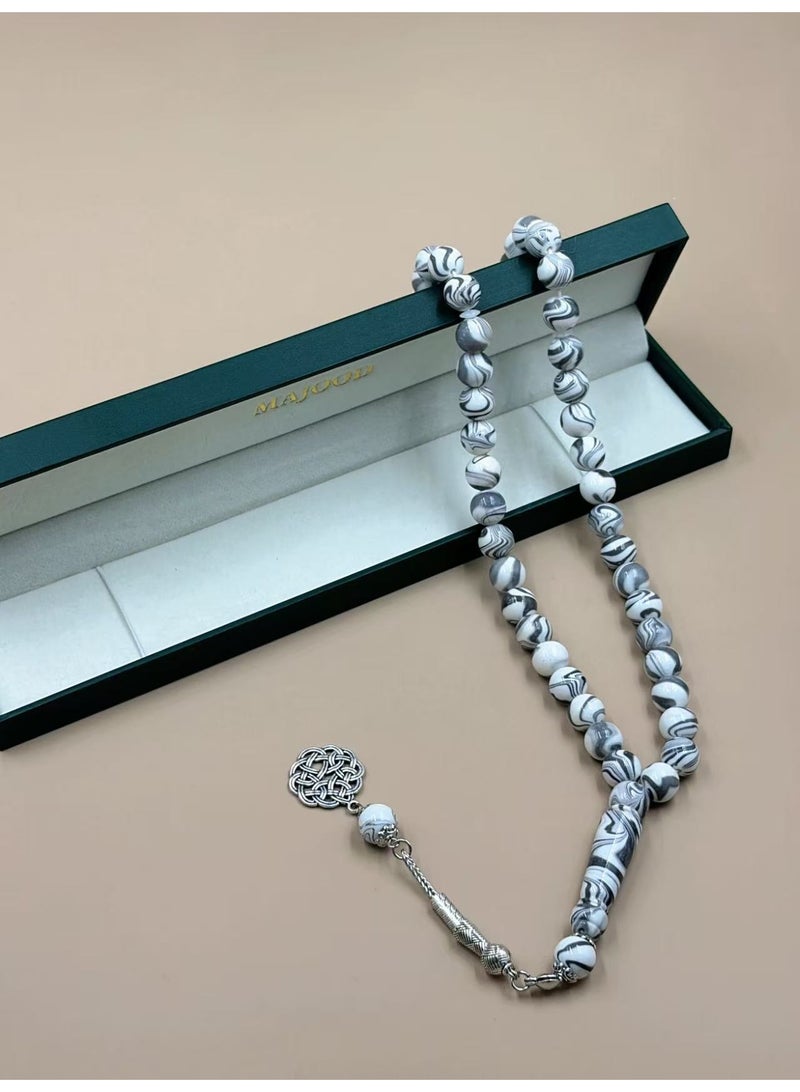 MAJOOD 45-Bead Resin Prayer Beads | Tasbih | 10mm | Ramadan Gift | For Men & Women - Image 4