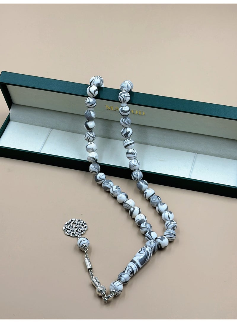 MAJOOD 45-Bead Resin Prayer Beads | Tasbih | 10mm | Ramadan Gift | For Men & Women - Image 2