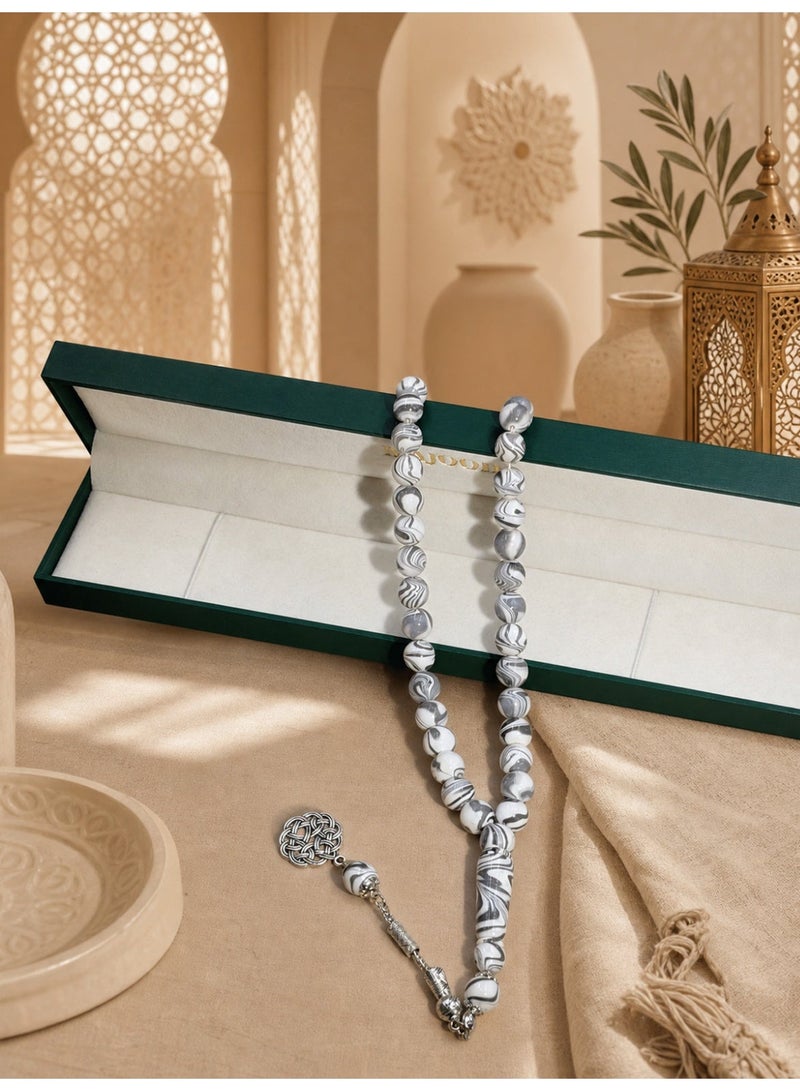 MAJOOD 45-Bead Resin Prayer Beads | Tasbih | 10mm | Ramadan Gift | For Men & Women - Image 3