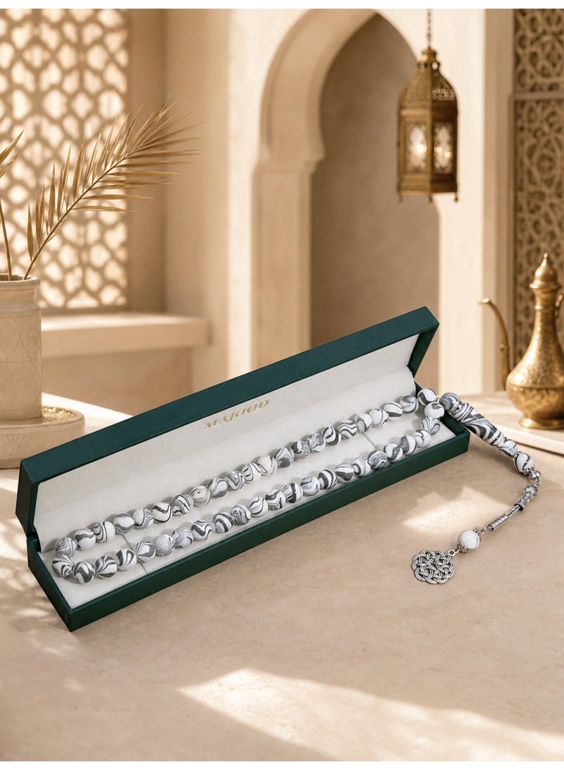 MAJOOD 45-Bead Resin Prayer Beads | Tasbih | 10mm | Ramadan Gift | For Men & Women - Image 4