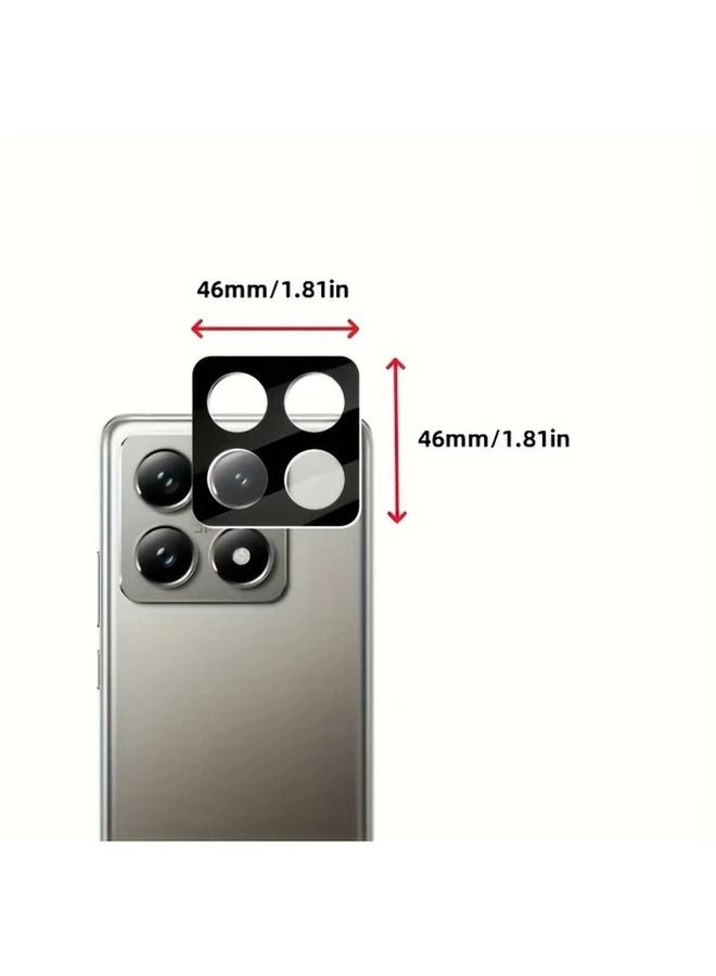 Xiaomi 14T Black Aluminum Alloy Camera Protection Case Metal Lens Film Hollow Cover - Image 4