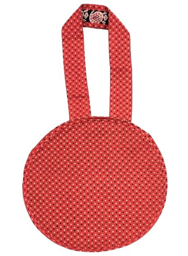 INDIACRAFT Handmade Round cotton Side Sling Bag (Indigo) - Image 3