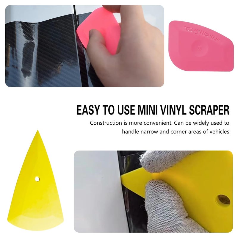 Mandark 18PCS Car Window Tint Kit, Vehicle Glass Protective Film Wrapping Installation Set, Auto Vinyl Wrap Tinting Tools Included Squeegees, Felt Squeege, Cutting Knife with Blades - Image 5