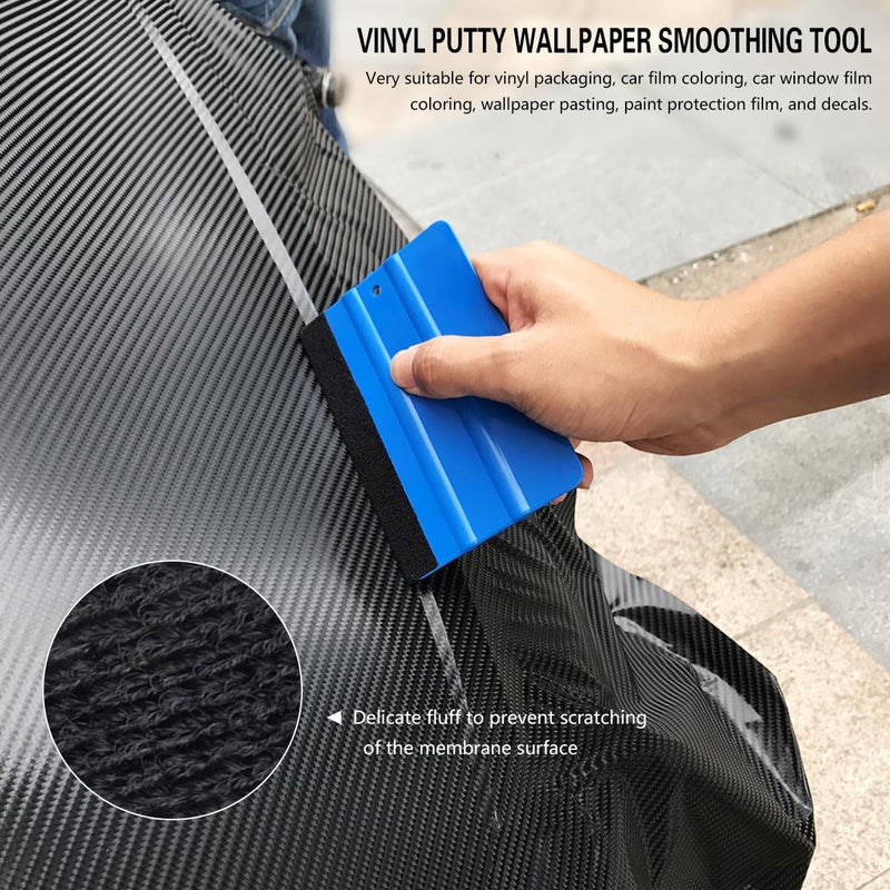 Mandark 18PCS Car Window Tint Kit, Vehicle Glass Protective Film Wrapping Installation Set, Auto Vinyl Wrap Tinting Tools Included Squeegees, Felt Squeege, Cutting Knife with Blades - Image 3
