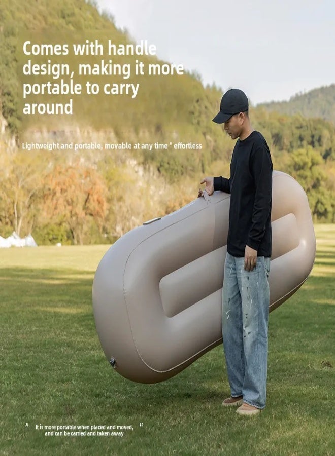 ارواق سرير هوائي قابل للنفخ أوتوماتيكياً – أريكة هوائية محمولة للتخييم والرحلات مع وسادة ومضخة مدمجة، يتحمل حتى 150 كجم، تصميم مريح وسريع النفخ مع حقيبة تخزين - Image 5