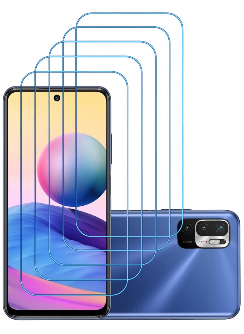 ACLIX 5 Pieces Antistatic ESD Dustproof Premium Quality High Definition Clear Tempered Glass Screen Protector Designed For Xiaomi Redmi Note 10 5G - Image 1