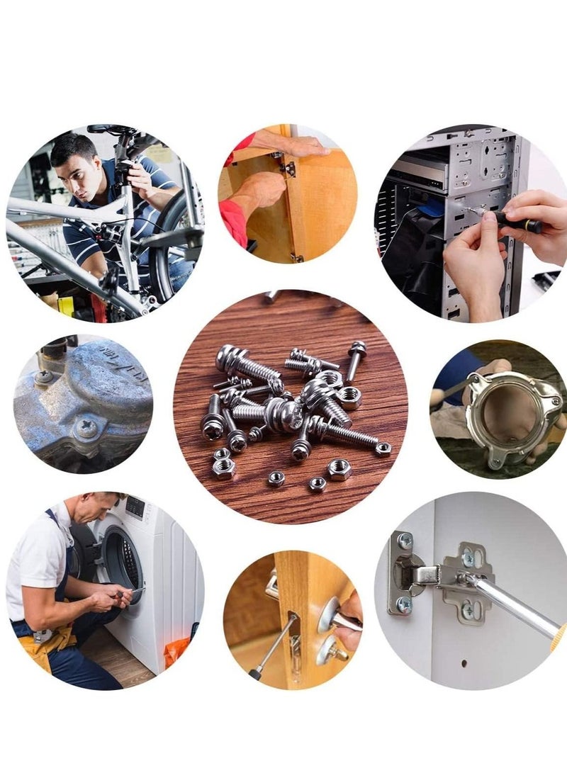 RACO Machine Screws/Bolts Stainless Steel Round Head Phillips Screws Muliti Purpose Use (5, 5x40mm) - Image 2