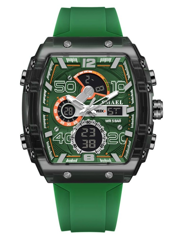 سميل ساعة الرجال ، الرياضة في الهواء الطلق للماء مضيئة متعددة الوظائف الرجل ساعة-49mm - Image 2