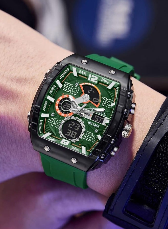 سميل ساعة الرجال ، الرياضة في الهواء الطلق للماء مضيئة متعددة الوظائف الرجل ساعة-49mm - Image 3