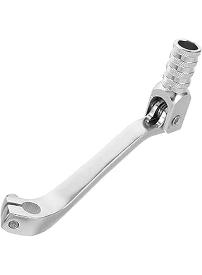 Aluminum Alloy Motorcycle Gear Shift Lever Pedal Silver Compatible Racing Off Road - Image 1