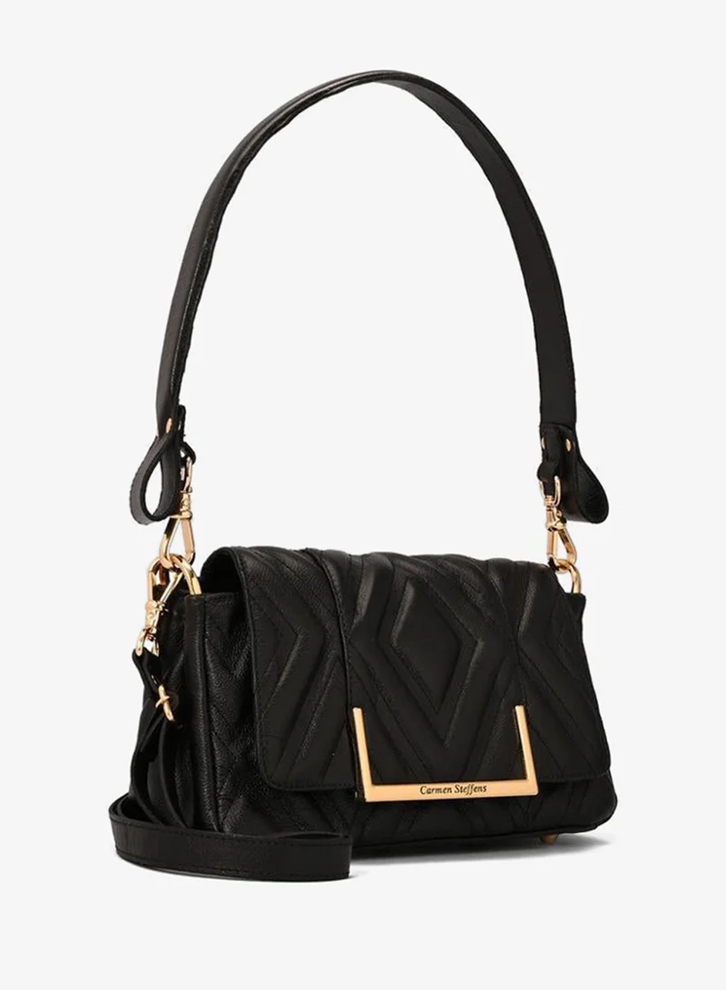 Quilted Black Leather Bag