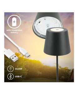 eBasket Classic Lampshade Touch The lampshade works with USB charging. The lampshade is multi-colored and also has 3 levels of lighting in each color. The lighting with the acrylic ribbing creates an aesthetic appearance in the surrounding place. It is also equipped with a touch button on the base of the lampshade.  - Image 3