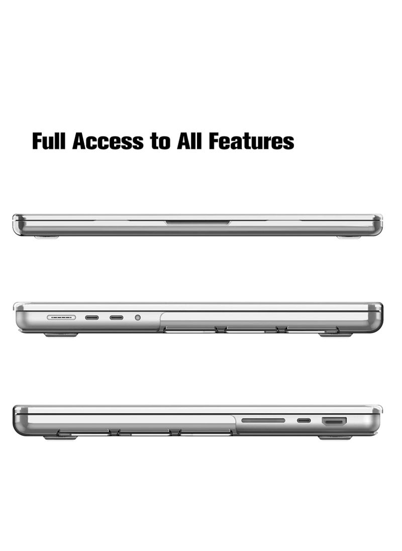Generic - Case for MacBook Pro 16.2 Inch Case A2485-A2780 (2021 Release) - Protective Snap On Hard Shell Cover for MacBook Pro 16" M1 Pro / M1 Max Chip with Touch ID, Crystal Clear - Image 1