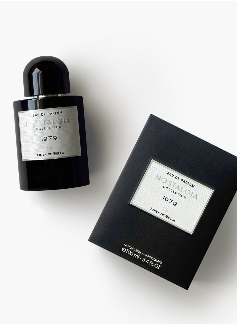 Linea De Bella Linea De Bella Nostalgia 1979 EDP 100ML | Luxury Men's Perfume with Cedarwood & Musk  - Image 1