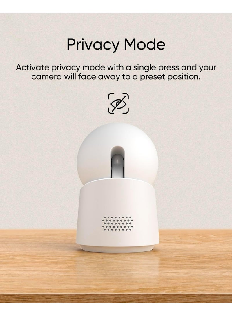 Eufy C220 Wireless Indoor Security Camera 2K Resolution, T8W11321 - White - Image 4