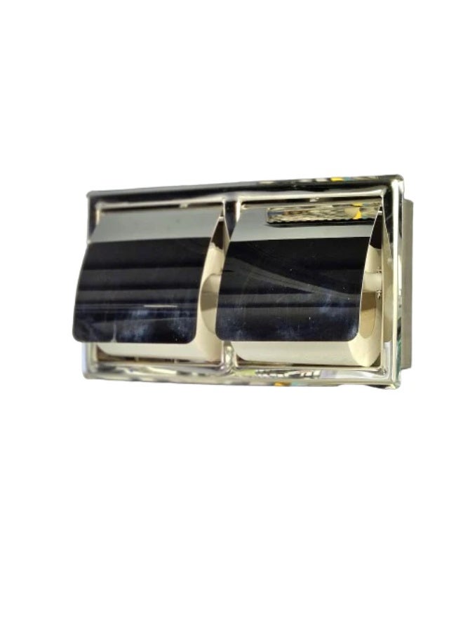 TEKWASH Toilet Roll Holder Double  S.Steel BQ 204 C