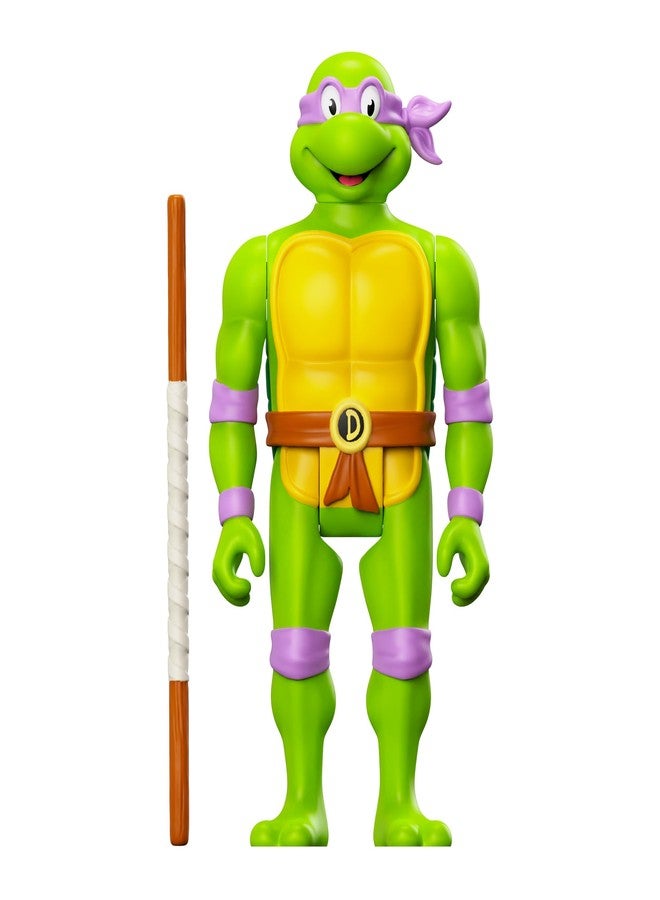 Super7 Teenage Mutant Ninja Turtles Donatello - 3.75" TMNT Action Figure with Accessories Classic Cartoon Collectibles and Retro Toys - Image 2