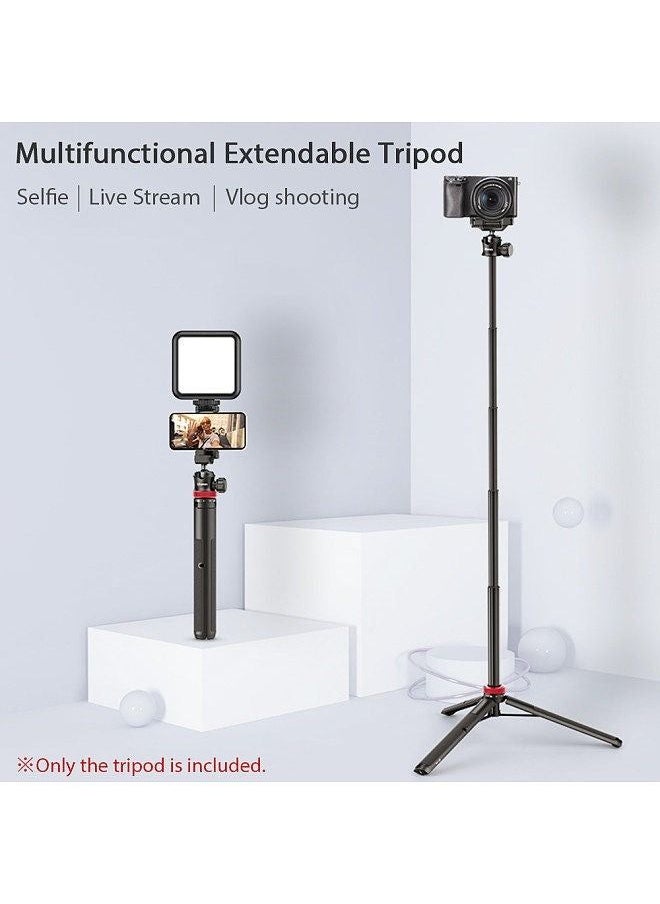 Ulanzi - MT-44 Extendable Mini Tripod Stand Flexible Portable Selfie Stick with 360° Rotatable Ball Head Quick Release Plate Phone Clip Max. Load Bearing 1.5kg - Image 1