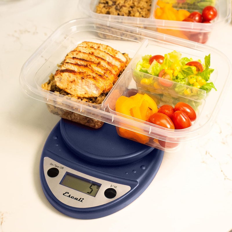 Escali Primo Digital Food Scale in Royal Blue - Compact and Durable Kitchen Scale with Tare Function - Image 5