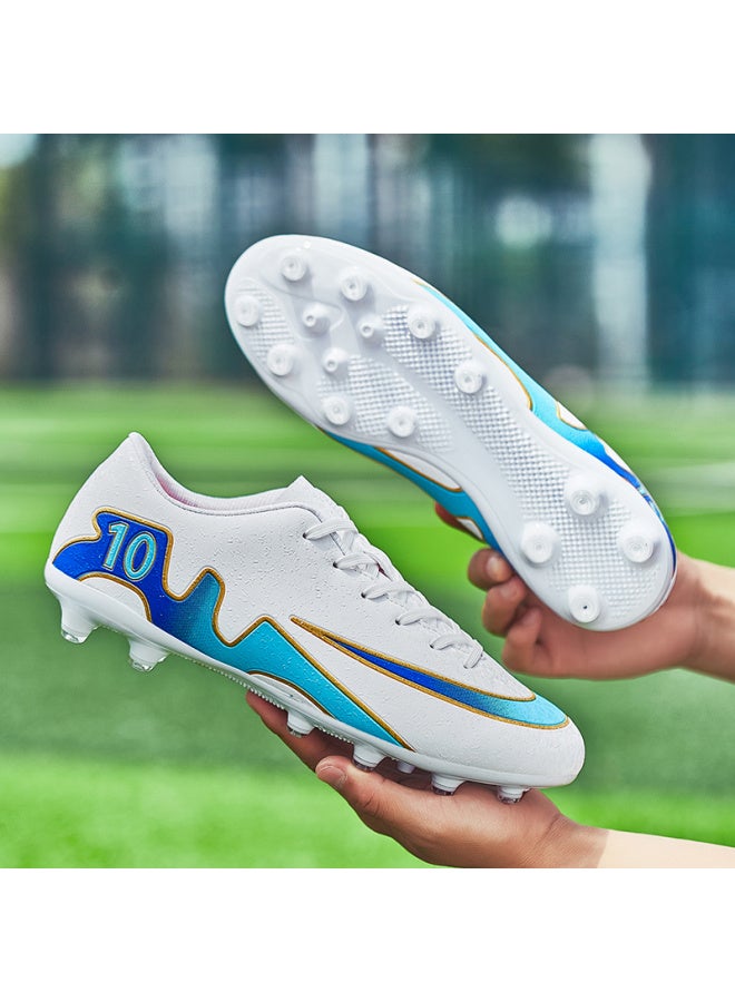 888 Long Nails White Joint 2024c Luo New Adult Children's Football Shoes Boys Spike Students Ag Broken Nail Grass
