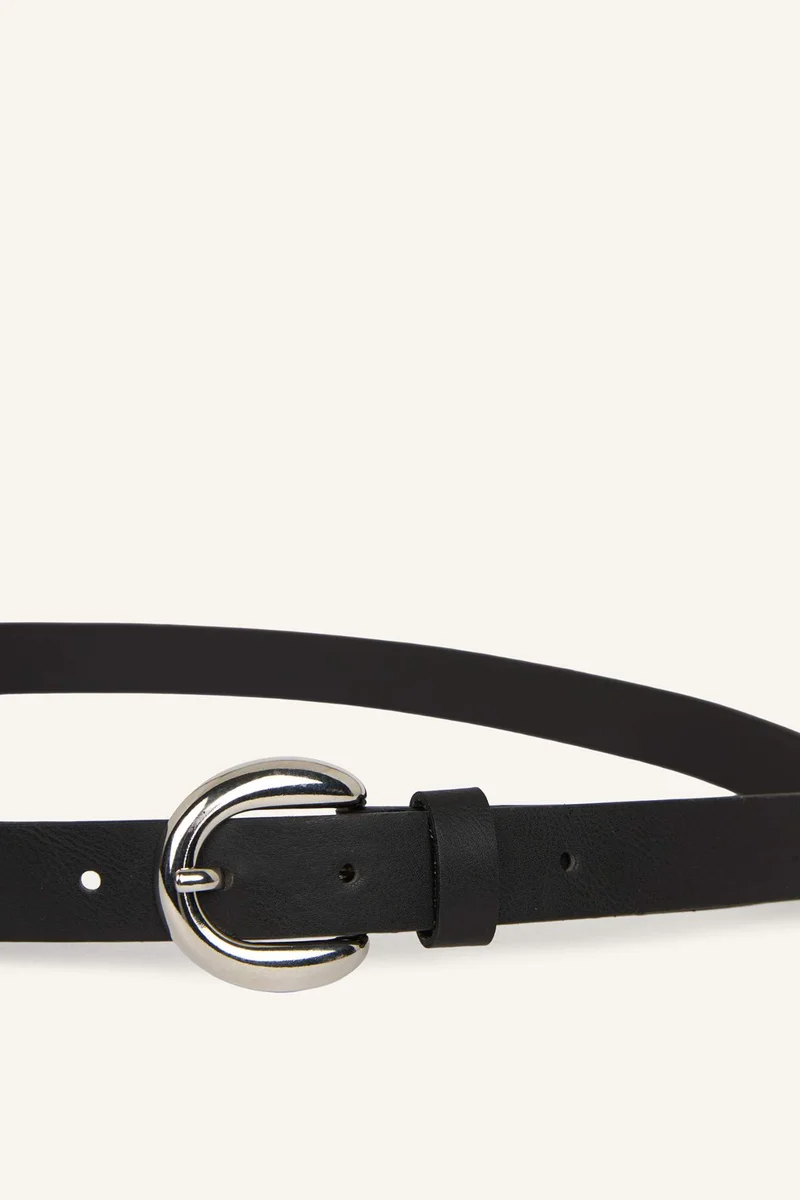 Defacto  Woman Oval Buckle Faux Leather Casual Belt for Women | Best Price UAE