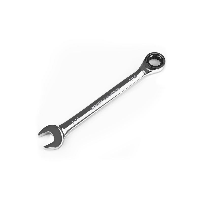 Egofine 716 inch Ratcheting Combination Wrench SAE Industrial Grade Gear Spanner with 12Point Design 72Tooth Ratchet Chrome Vanadium Steel