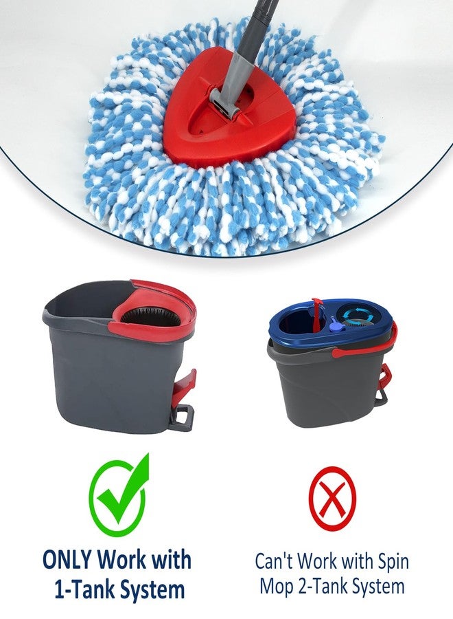 GFRED Spin Mop Replacement Head Base Compatible with Oceda EasyWring 1-Tank System Mop Rotating Triangle Mop Head Cover Replacement Rotating Mop Base Plastic Base for Spin Mop Accessories - Image 2