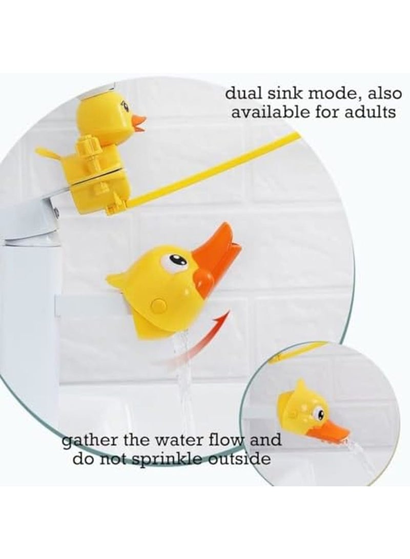 SYOSI Kids Hand Washing Faucet Extension Set, Kawaii Yellow Duck Faucet Extender for Toddlers, Easy Install Sink Extension for Toddlers Hand Washing, Ideal for Bathroom and Kitchen Sinks - Image 3