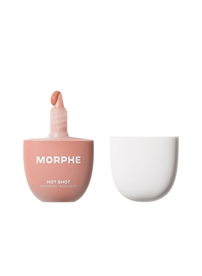 Morphe قطرات بلش مورفي هوت شوت - بلش سائل مرطب وقابل للبناء للخدين مع النياسيناميد ومضادات الأكسدة - تركيبة خفيفة الوزن قابلة للبناء لإنهاء طبيعي - حرارة طبيعية (0.5 أونصة سائلة) - Image 1