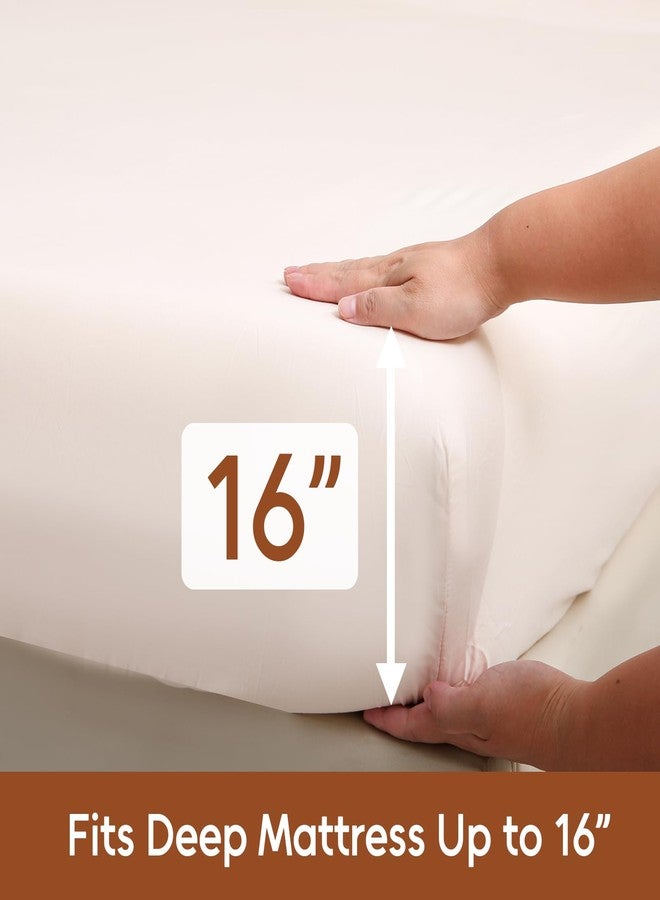 LONAVA Solid and Printed Queen Size Bed Sheet Set - 6-Piece, Includes Solid Fitted Sheet, Solid Pillowcases, OEKOTEX Certified, 100% Brushed Microfiber, Comfortable and Breathable, G24076 - Image 4