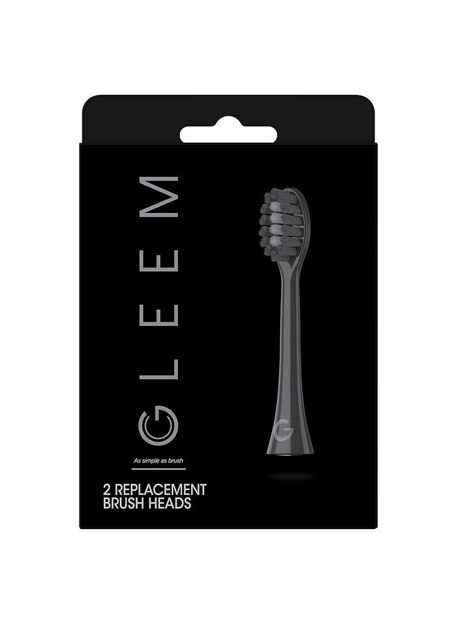 Gleem Toothbrush Replacement Brush Heads Refill Black 2 Count - Image 3