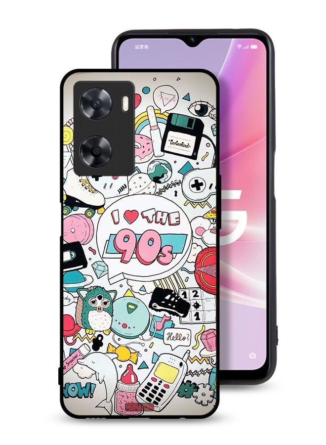 Tolwak غطاء حماية أوبو A77 4G أحب التسعينات - Image 1