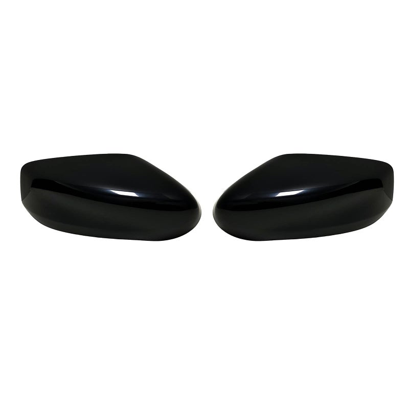 KYYET Gloss Black Side Wind Mirror Cover Cap Housing Compatible with Nissan Altima 20132018 Without Turn Signal Light