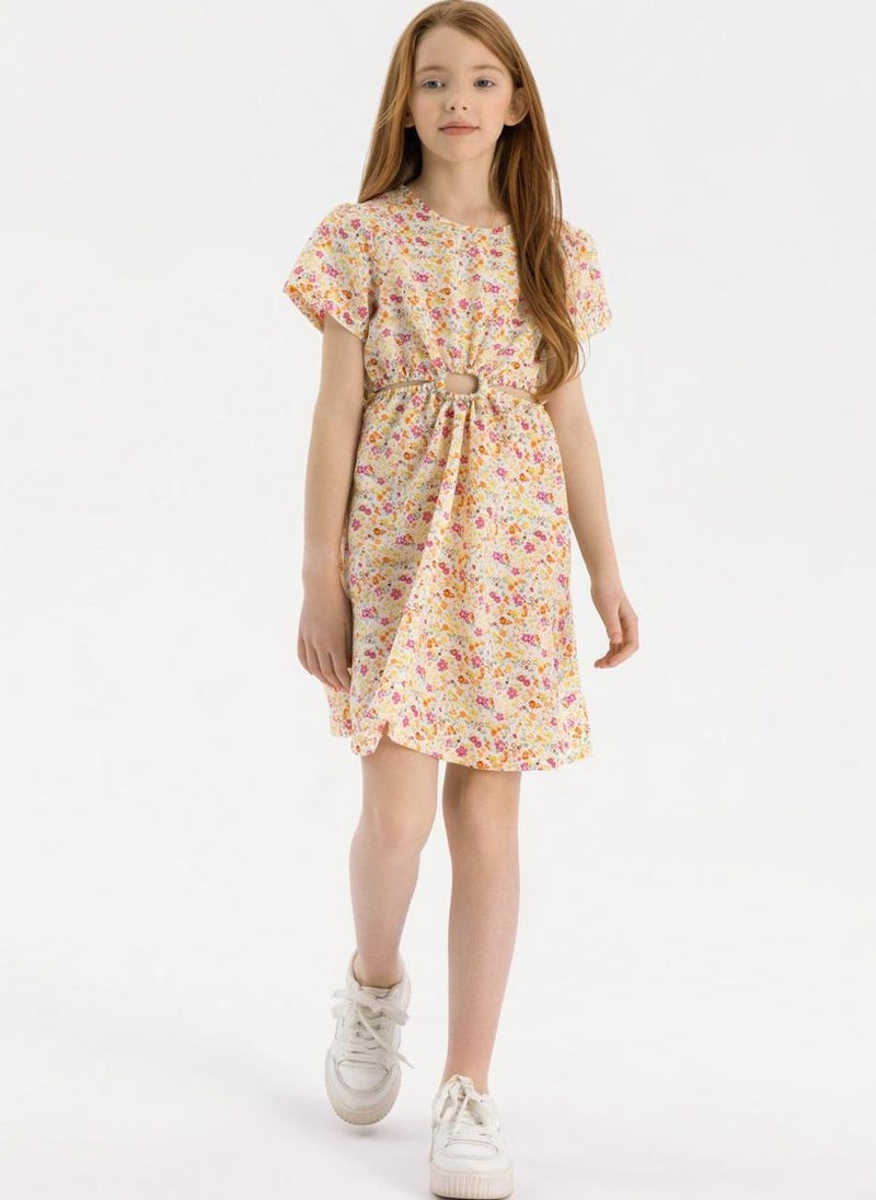 MINOTI Floral Cinched Waist Dress  - Image 4