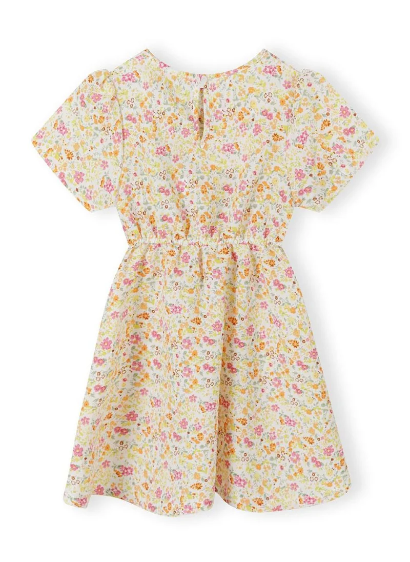مينوتي Teens Short Sleeve Cut Out Dress