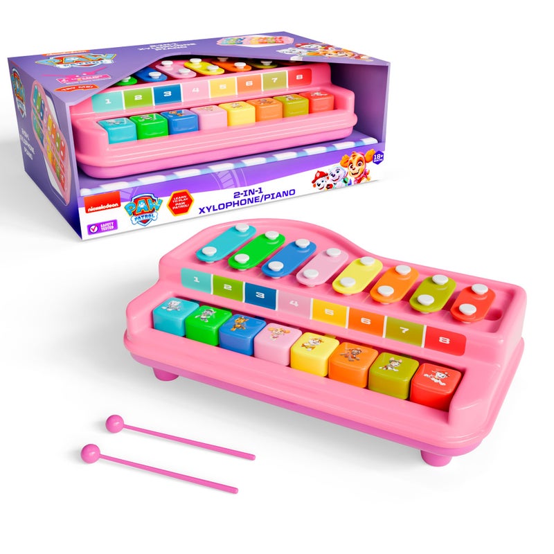 Lollipop Paw Patrol Xylophone and Piano 2 in 1 Interactive Music Toy for Toddlers Real Songs Educational Fun offering Both Xylophone and Piano Modes in one Delightful Toy Paw Patrol Purple - Image 3
