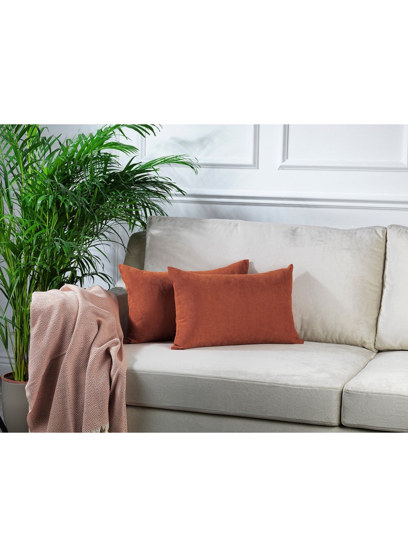 أثاث زينة غطاء وسادة ماسي غير مرئي وسحّاب مزخرف بلون مخملي طقم وسائد من قطعتين لأريكة كرسي غرفة النوم وغطاء وسادة لغرفة المعيشة - Image 1