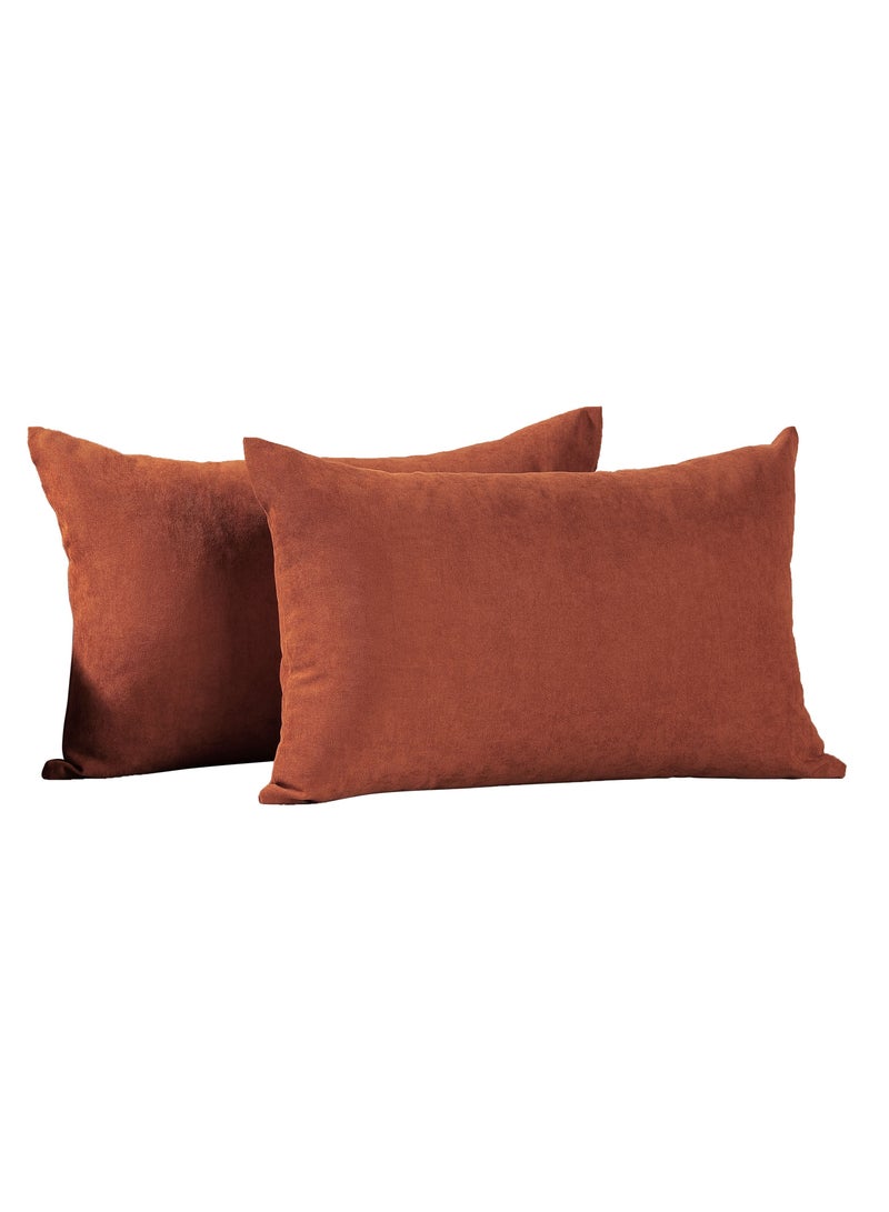 أثاث زينة غطاء وسادة ماسي غير مرئي وسحّاب مزخرف بلون مخملي طقم وسائد من قطعتين لأريكة كرسي غرفة النوم وغطاء وسادة لغرفة المعيشة - Image 4