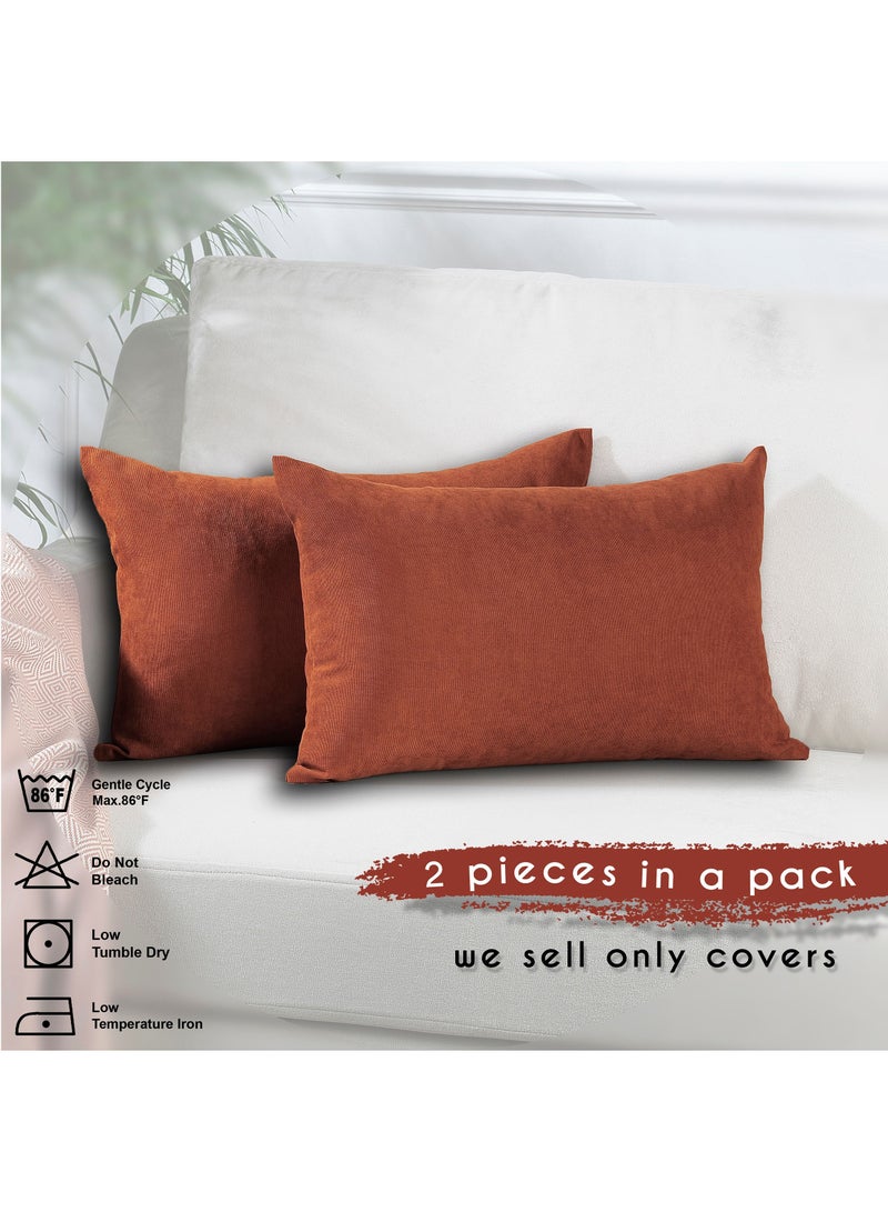 أثاث زينة غطاء وسادة ماسي غير مرئي وسحّاب مزخرف بلون مخملي طقم وسائد من قطعتين لأريكة كرسي غرفة النوم وغطاء وسادة لغرفة المعيشة - Image 2