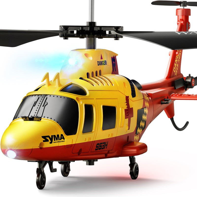 SYMA S53H Remote Control Helicopter with Simulation Rescue Design One Key TakeOff Altitude Hold Low Battery Alert for Boys and Enthusiast 866x236x37 in - Image 3