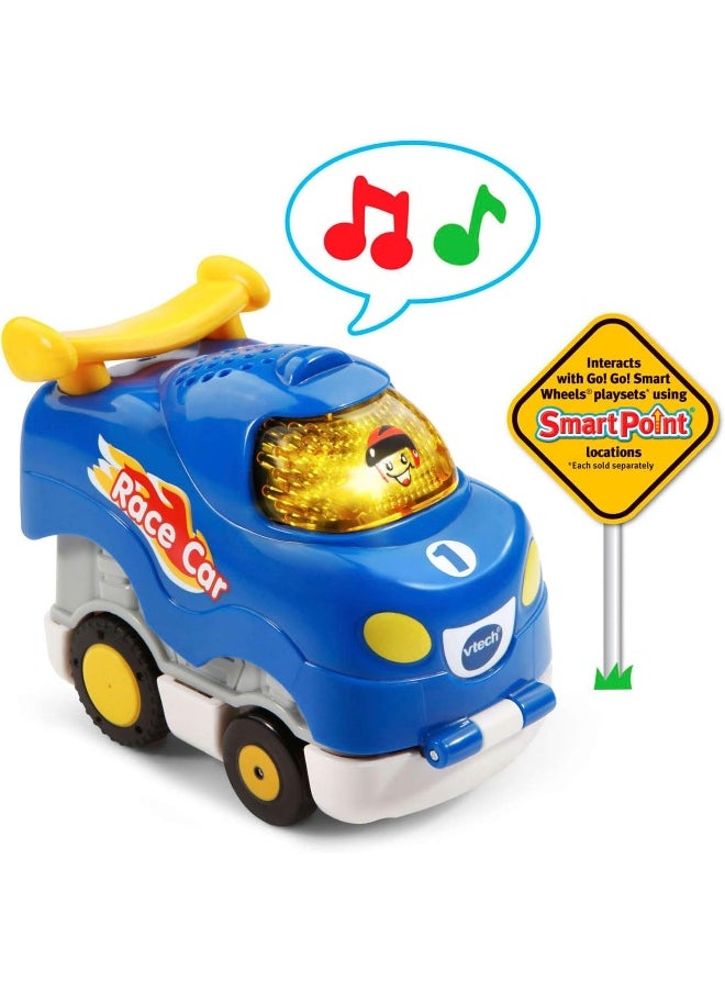 VTech Go! Go! Smart Wheels Press and Race Race Car, Blue